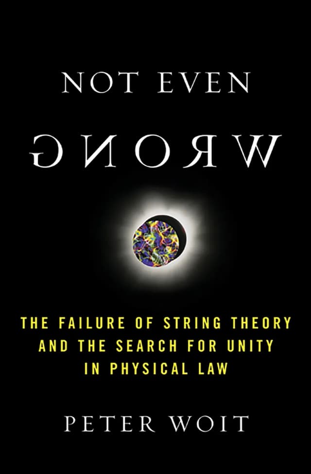 Book cover: Not Even Wrong