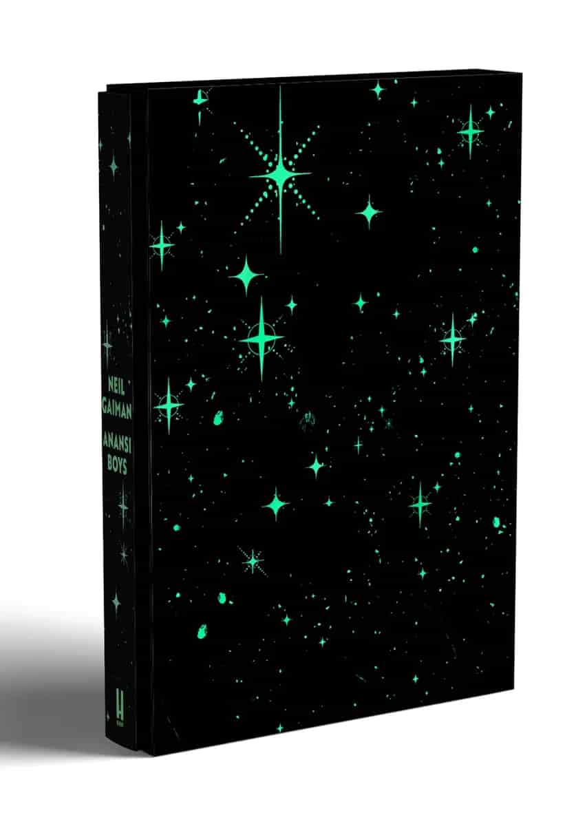 Book cover: Anansi Boys