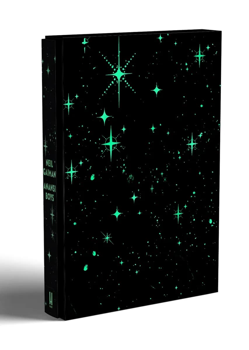 Book cover: Anansi Boys