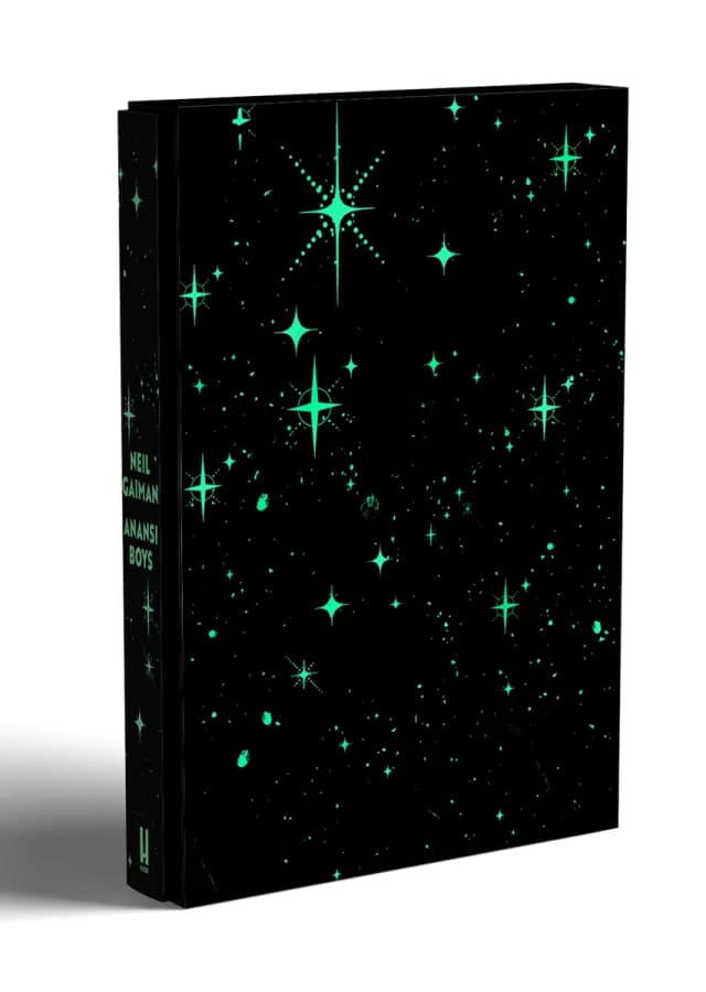 Book cover: Anansi Boys