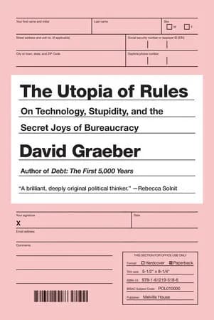 Book cover: The Utopia of Rules
