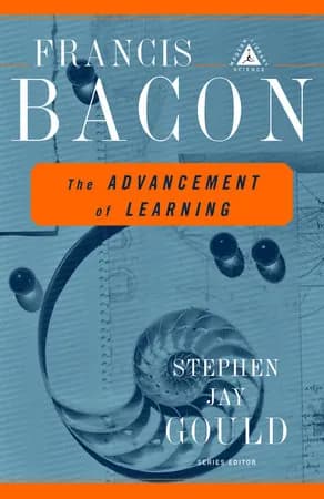 Book cover: The Advancement of Learning