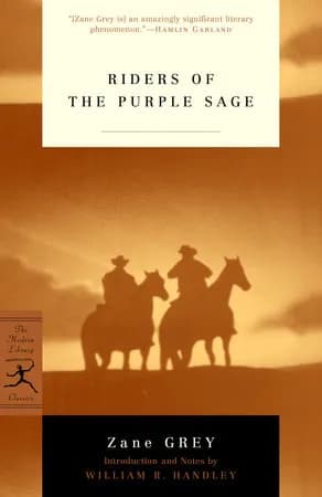 Book cover: Riders of the Purple Sage