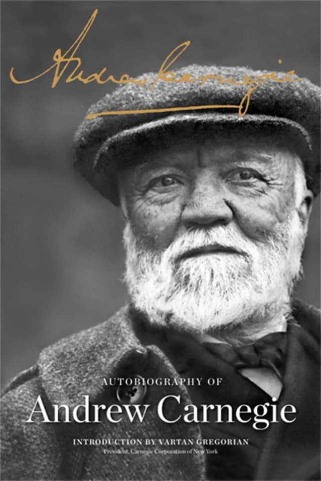 Book cover: The Autobiography of Andrew Carnegie