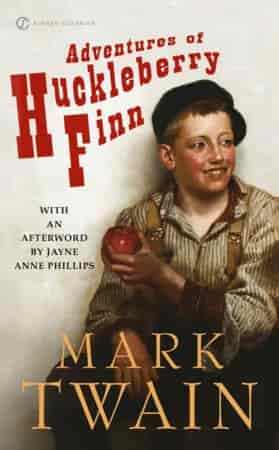 Book cover: Adventures of Huckleberry Finn