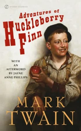 Book cover: Adventures of Huckleberry Finn