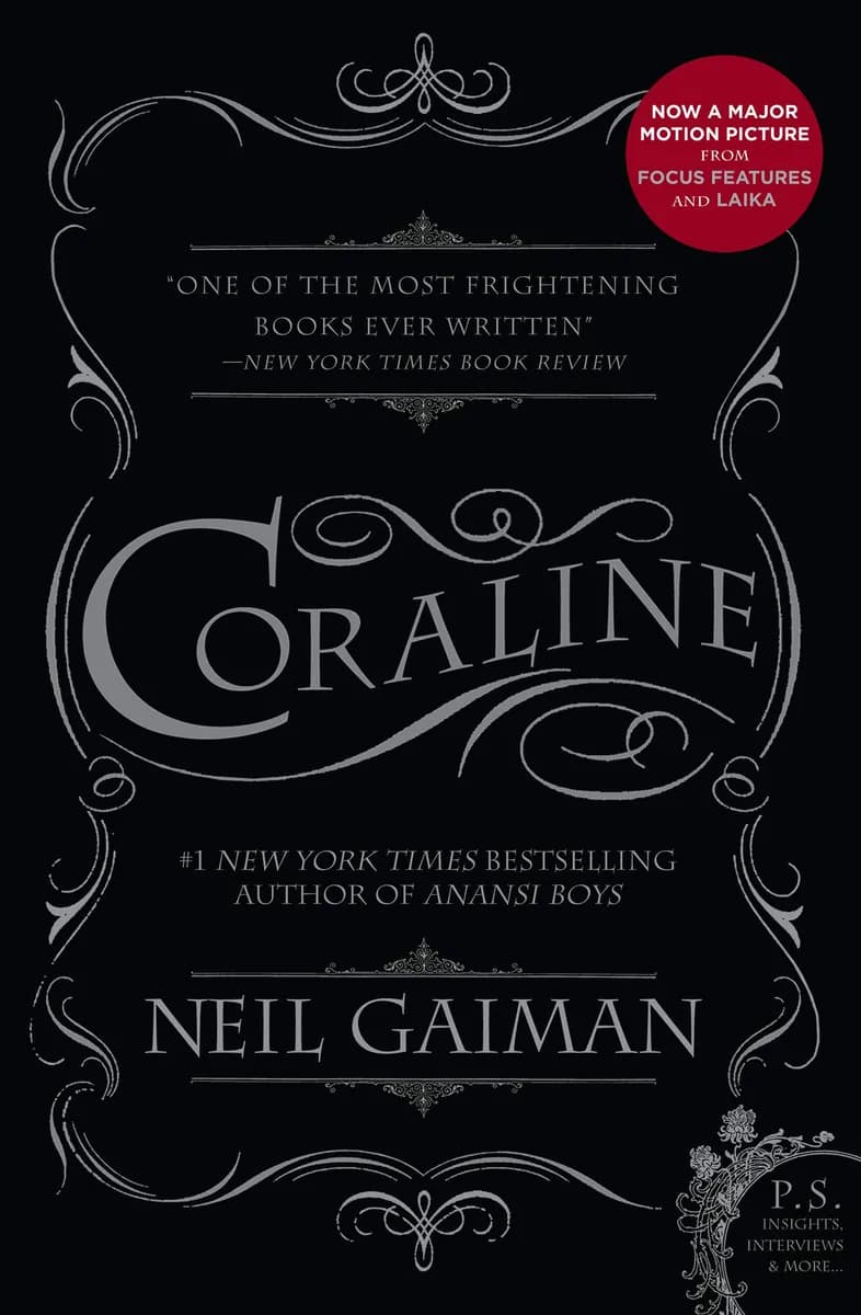 Book cover: Coraline